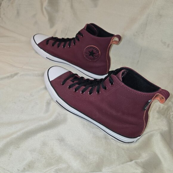 LEATHER CHUCK TAYLOR CONVERSE ALL STAR HIGH TOPS MEN'S US 8.5 UNISEX - Picture 3 of 13